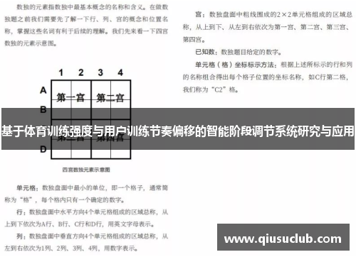 基于体育训练强度与用户训练节奏偏移的智能阶段调节系统研究与应用